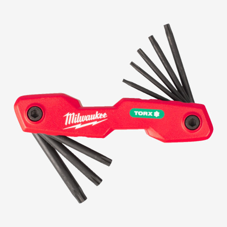 Набір складних шестиграних ключів MILWAUKEE, Torx (8шт)