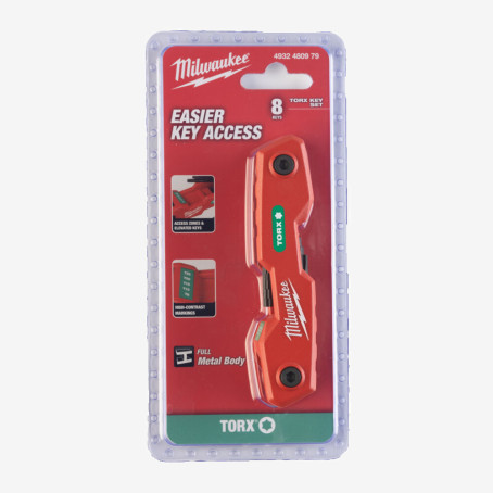 Набір складних шестиграних ключів MILWAUKEE, Torx (8шт)