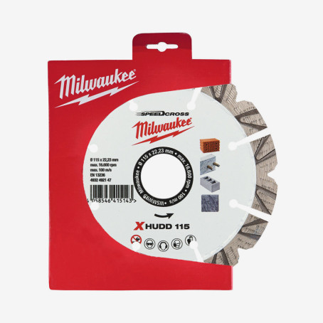 Диск алмазный Speedcross MILWAUKEE XHUDD 115, Ø115мм