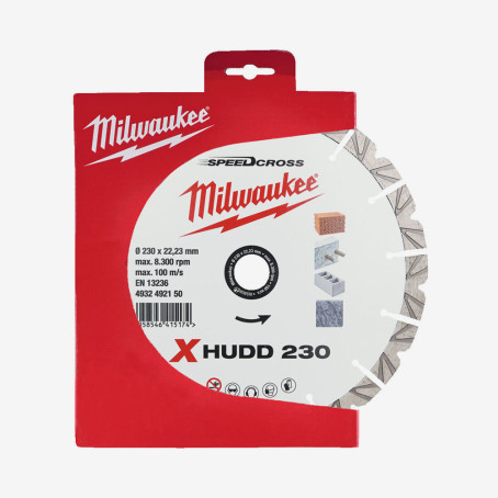 Диск алмазный Speedcross MILWAUKEE XHUDD 230, Ø230мм