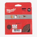 Круг шлифовальный MILWAUKEE 8 отв. H&L, Ø125мм, зерно 40, (10шт)