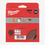 Круг шлифовальный MILWAUKEE 8 отв. H&L, Ø125мм, зерно 120, (10шт) Круг шлифовальный MILWAUKEE 8 отв. H&L, Ø125мм, зерно 120, (10шт)
