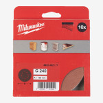 Круг шлифовальный MILWAUKEE 8 отв. H&L, Ø125мм, зерно 240, (10шт) Круг шлифовальный MILWAUKEE 8 отв. H&L, Ø125мм, зерно 240, (10шт)