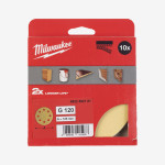 Круг шлифовальный MILWAUKEE HP 8 отв. H&L, Ø125мм, зерно 120, (10шт) Круг шлифовальный MILWAUKEE HP 8 отв. H&L, Ø125мм, зерно 120, (10шт)
