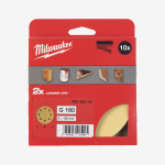 Круг шлифовальный MILWAUKEE HP 8 отв. H&L, Ø125мм, зерно 180, (10шт) Круг шлифовальный MILWAUKEE HP 8 отв. H&L, Ø125мм, зерно 180, (10шт)