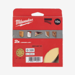 Круг шлифовальный MILWAUKEE HP 8 отв. H&L, Ø125мм, зерно 320, (10шт) Круг шлифовальный MILWAUKEE HP 8 отв. H&L, Ø125мм, зерно 320, (10шт)