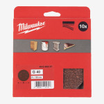 Круг шлифовальный MILWAUKEE 6 отв. H&L, Ø150мм, зерно 40, (10шт)