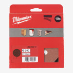 Круг шлифовальный MILWAUKEE 6 отв. H&L, Ø150мм, зерно 240, (10шт) Круг шлифовальный MILWAUKEE 6 отв. H&L, Ø150мм, зерно 240, (10шт)
