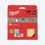 Круг шлифовальный MILWAUKEE HP 6 отв. H&L, Ø150мм, зерно 240, (10шт) Круг шлифовальный MILWAUKEE HP 6 отв. H&L, Ø150мм, зерно 240, (10шт)