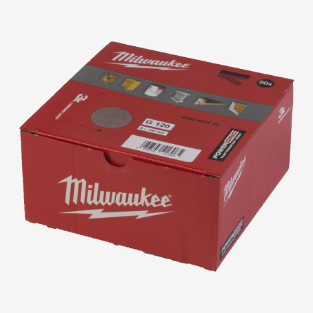 Сетка шлифовальная PG Mesh HL MILWAUKEE, Ø150мм, зерно 120, (50шт)
