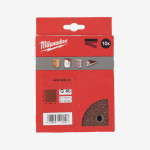 Бумага шлифовальная MILWAUKEE 10 отв. H&L, 115х107мм, зерно 40, (10шт) Бумага шлифовальная MILWAUKEE 10 отв. H&L, 115х107мм, зерно 40, (10шт)