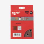 Бумага шлифовальная MILWAUKEE 10 отв. H&L, 115х107мм, зерно 180, (10шт)