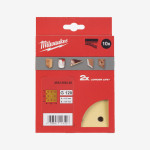 Бумага шлифовальная MILWAUKEE HP 10 отв. H&L, 115х107мм, зерно 120, (10шт) Бумага шлифовальная MILWAUKEE HP 10 отв. H&L, 115х107мм, зерно 120, (10шт)