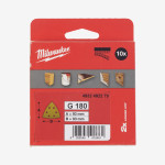 Бумага шлифовальная MILWAUKEE HP 6 отв. H&L, 93х93х93мм, зерно 180, (10шт)