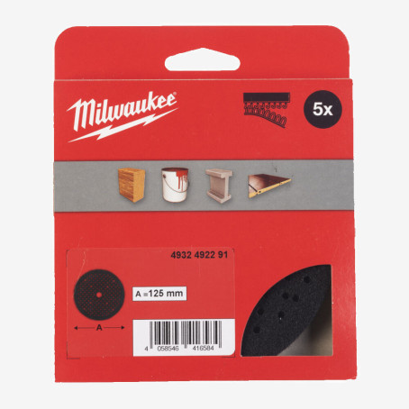 Подкладка защитная MILWAUKEE, Ø125мм (111 отверстий) Подкладка защитная MILWAUKEE, Ø125мм (111 отверстий)