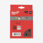 Бумага шлифовальная MILWAUKEE 10 отв. H&L, 115х107мм, зерно 80, (10шт) Бумага шлифовальная MILWAUKEE 10 отв. H&L, 115х107мм, зерно 80, (10шт)