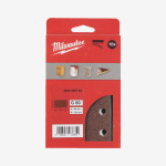 Бумага шлифовальная MILWAUKEE 8 отв. H&L, 83х133мм, зерно 80, (10шт) Бумага шлифовальная MILWAUKEE 8 отв. H&L, 83х133мм, зерно 80, (10шт)