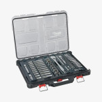 Набор головок хромированных метричных 1/2'', 1/4'' MILWAUKEE, с храповиком, PACKOUT, (63шт) Набор головок хромированных метричных 1/2'', 1/4'' MILWAUKEE, с храповиком, PACKOUT, (63шт)