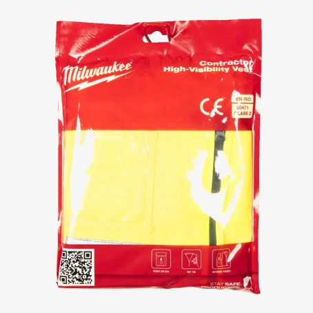 Жилет сигнальний Hi-Viz MILWAUKEE, жовтий (L/XL) Жилет сигнальний Hi-Viz MILWAUKEE, жовтий (L/XL)