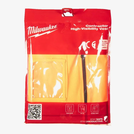 Жилет сигнальний Hi-Viz MILWAUKEE, помаранчевий (S/M) Жилет сигнальний Hi-Viz MILWAUKEE, помаранчевий (S/M)