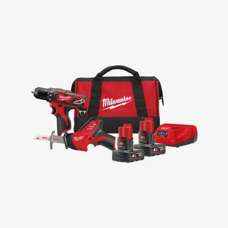 Набор инструментов аккумуляторных MILWAUKEE, M12 BPP2C-402B