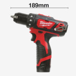 Дриль-шурупокрут акумуляторний MILWAUKEE, M12 BDD-202C, 30Нм (+ зар.пристр, 2 акум.Х 2Аг, кейс)