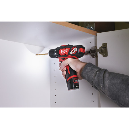 Дриль-шурупокрут акумуляторний MILWAUKEE, M12 BDD-0, 30Нм