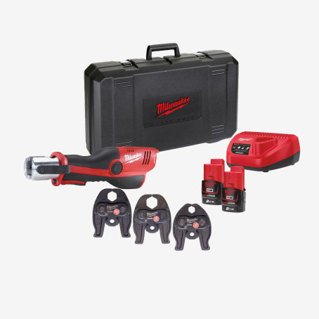 Обжимник гидравлический аккумуляторный для труб MILWAUKEE, M12 HPT-202C V-SET2 Обжимник гидравлический аккумуляторный для труб MILWAUKEE, M12 HPT-202C V-SET2