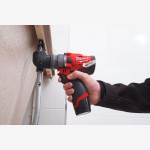 Дриль-шурупокрут з ударом акумуляторний MILWAUKEE, M12 FPDX-202X, 37Нм, (+ заряд.пристрій, 2 акум.Х 2Аг, патрон FIXTEC, кейс)