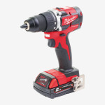 Дриль-шурупокрут акумуляторний MILWAUKEE, M18 CBLDD-202C, 60Нм, (+ заряд.пристрій, 2 акум.Х 2Аг, кейс)