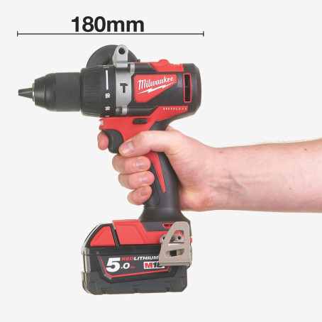 Дриль-шурупокрут з ударом акумуляторний MILWAUKEE, M18 BLPD2-502X, 82Нм (+ заряд.пристрій, 2 акум.Х 5Аг, HDкейс) Дриль-шурупокрут з ударом акумуляторний MILWAUKEE, M18 BLPD2-502X, 82Нм (+ заряд.пристрій, 2 акум.Х 5Аг, HDкейс)