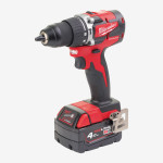Дриль-шурупокрут з ударом акумуляторний MILWAUKEE, M18 CBLPD-402C, 60Нм, (+заряд.пристрій, 2акум.Х 4А/г, кейс)