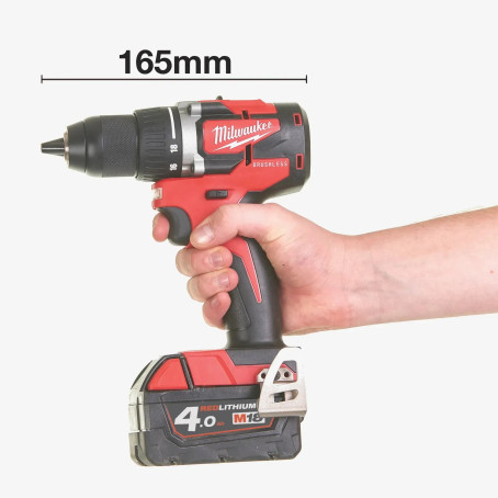 Дриль-шурупокрут акумуляторний MILWAUKEE, M18 CBLDD-0X, 60Нм (HDкейс) Дриль-шурупокрут акумуляторний MILWAUKEE, M18 CBLDD-0X, 60Нм (HDкейс)