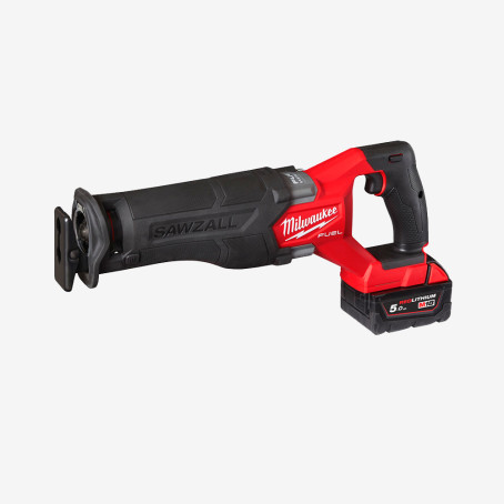 Пила шабельна акумуляторна MILWAUKEE, M18 FSZ-502X (+зар.пр., 2 акум.Х 5Аг, HDкейс)