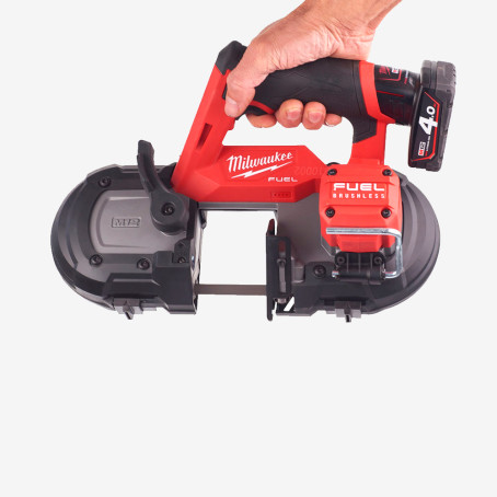 Пила стрічкова акумуляторна MILWAUKEE, M12 FBS64-402C (+зар.пр., 2 акум.Х 4Аг, кейс)