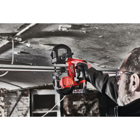 Пила стрічкова акумуляторна MILWAUKEE, M12 FBS64-402C (+зар.пр., 2 акум.Х 4Аг, кейс)