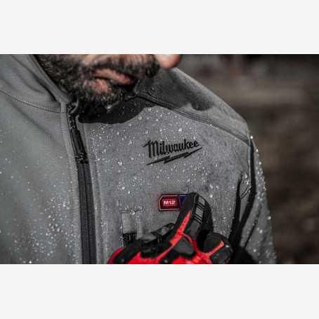 Куртка с подогревом MILWAUKEE, M12 HJGREY5-0(XXL), серая (размер XXL) Куртка с подогревом MILWAUKEE, M12 HJGREY5-0(XXL), серая (размер XXL)