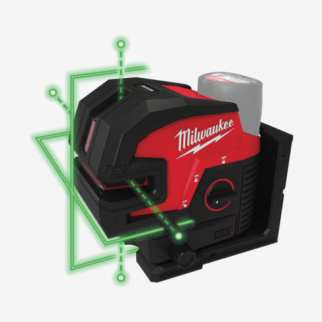Нивелир линейно-точечный лазерный аккумуляторный MILWAUKEE, M12 CLL4P-0C