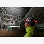 Фонарь светодиодный аккумуляторный MILWAUKEE для крепления на каску, L4 HL-VIS-301