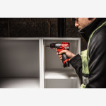 Дриль-шурупокрут з ударом акумуляторний MILWAUKEE, M12 FPD2-202X, 37Нм (+ заряд.пр.,2акум.Х2Аг,HDкейс)