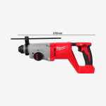 Перфоратор SDS-PLUS аккумуляторный MILWAUKEE, M18 BLHACD26-0X