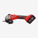 Шлифмашина угловая аккумуляторная MILWAUKEE, M18 BLSAG125X-402X, Ø125мм (+ зарядное устройство, 2 акум.Х 4Ач, HDкейс)