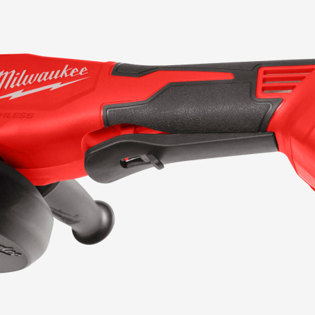 Шлифмашина угловая аккумуляторная MILWAUKEE, M18 BLSAG125XPD-402X, Ø125мм (+зарядное устройство, 2 аккум. Х 4Ач, HDкейс)