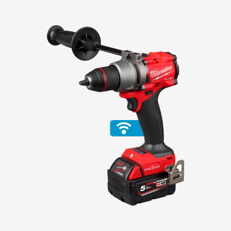 Дриль-шурупокрут з ударом акумуляторний MILWAUKEE, M18 ONEPD3-502X, 158Нм (+ЗП, 2 ак.Х 5Аг, HDкейс)