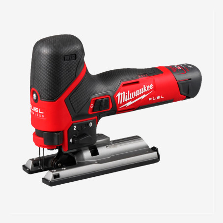 Лобзик аккумуляторный MILWAUKEE, M12 FJS-422X (заряд.устройство, 1 ак.Х2Аг, 1 ак.Х4Аг,HDкейс)