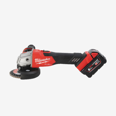 Шлифмашина угловая аккумуляторная MILWAUKEE, M18 FSAG125XB100P-502P, Ø125мм (+2 набори дисків, зарядное устройство, 2аккум. Х 5Ач, кейс PACKOUT)