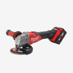 Шлифмашина угловая аккумуляторная MILWAUKEE, M18 FSAG125XB100P-502P, Ø125мм (+2 набори дисків, зарядное устройство, 2аккум. Х 5Ач, кейс PACKOUT)