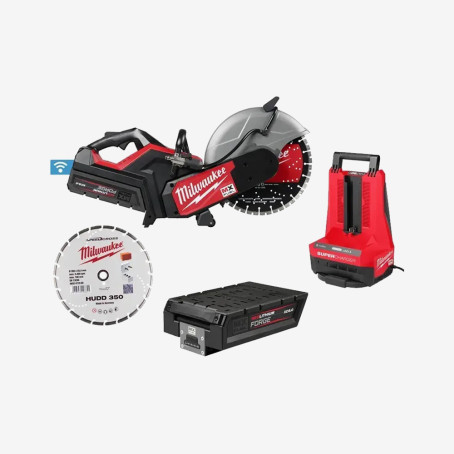 Машина відрізна акумуляторна MILWAUKEE, MX COS350G2-802, Ø350мм (+1 диск HUDD350, ЗП, 2 акум.Х 8Аг, картон)