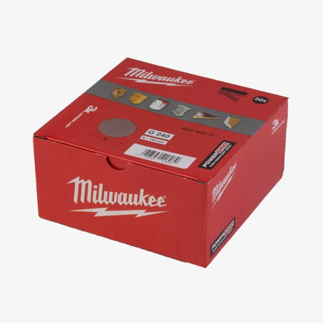 Сетка шлифовальная PG Mesh HL MILWAUKEE, Ø150мм, зерно 240, (50шт)