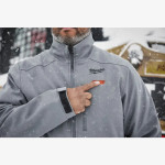 Куртка с подогревом MILWAUKEE, M12 HJGREY5-201(XL), серая (размер XL)